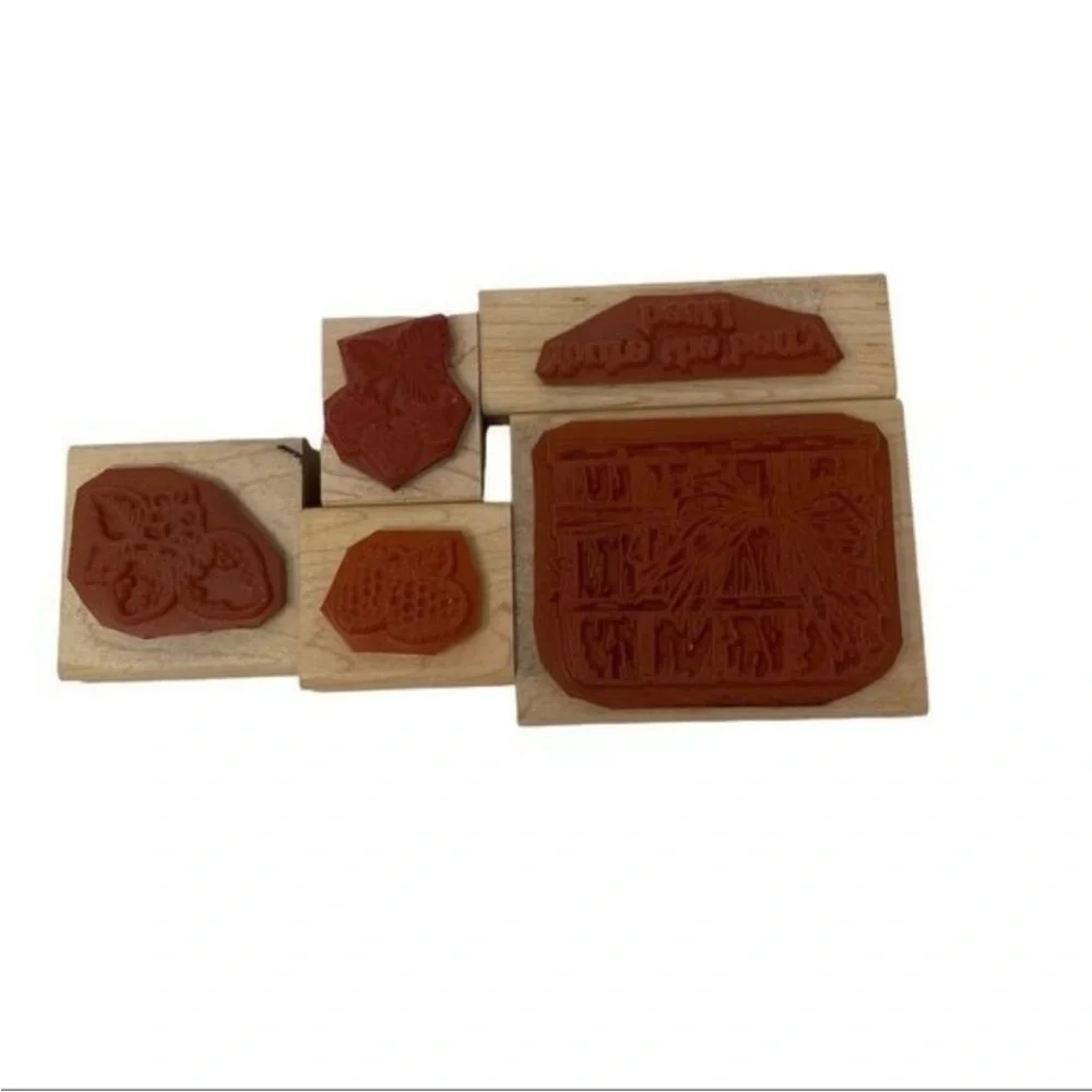Stampin' Up! Set of 5 Fruit Berries Stamps EUC